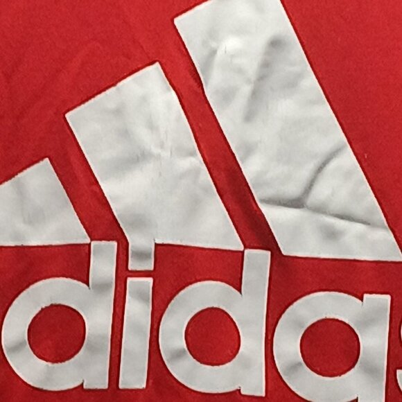 Adidas Mens T-shirt Athletic “Ultimate Tee” Size Small Red Logo - Picture 4 of 5